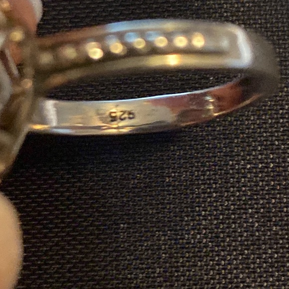 Quartz sterling silver ring size 8 - Picture 3 of 4
